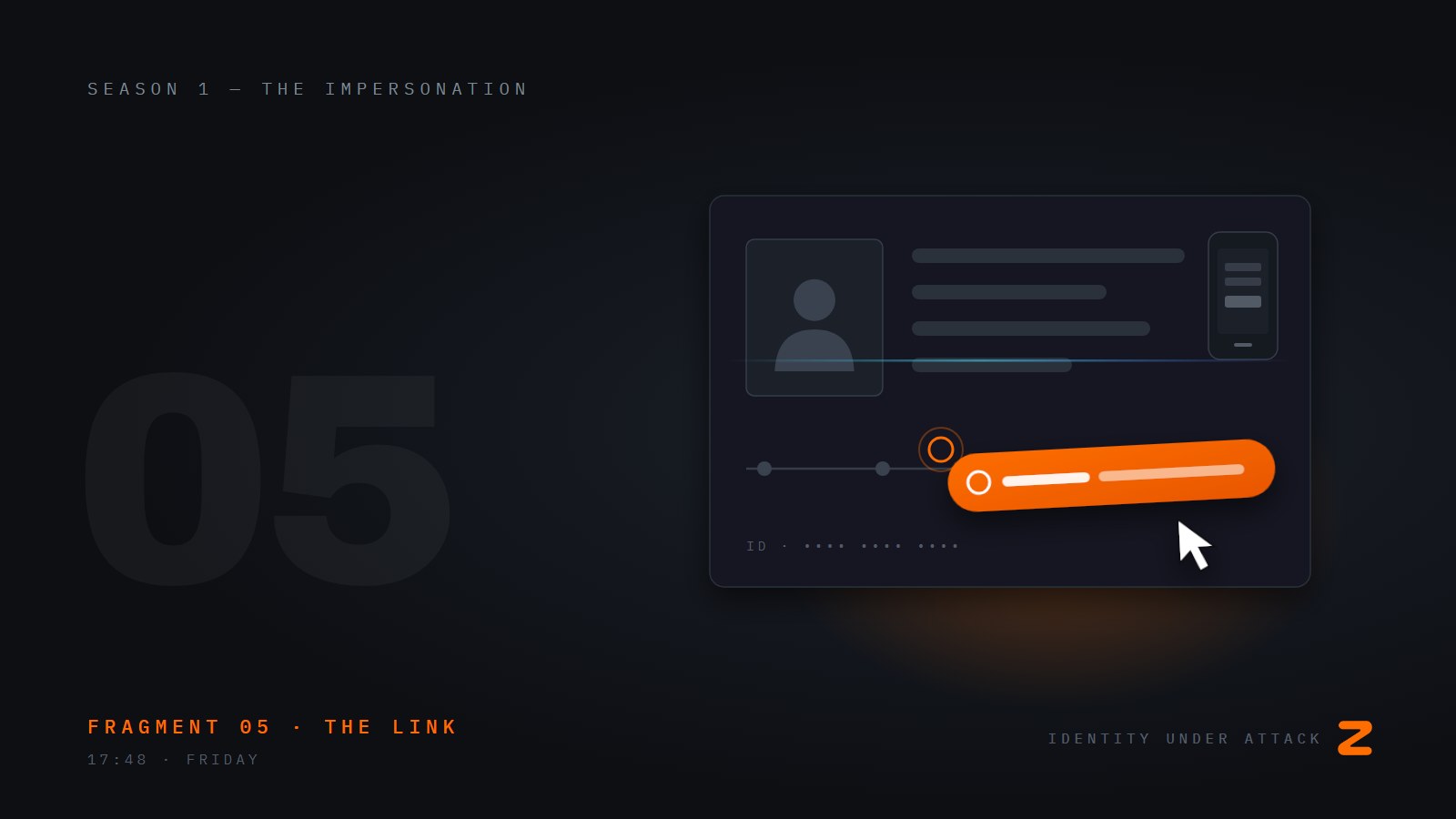 Identity Under Attack, episode 5: The Link That Knew My Name. Fragment 05, the link.