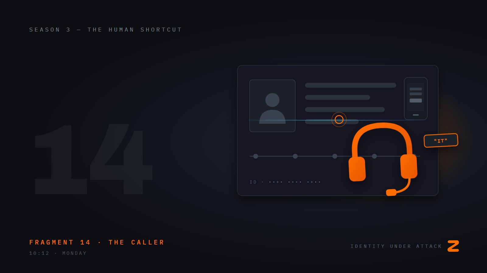 Identity Under Attack, episode 14: The Person Who Said They Were Support. Fragment 14, the caller.